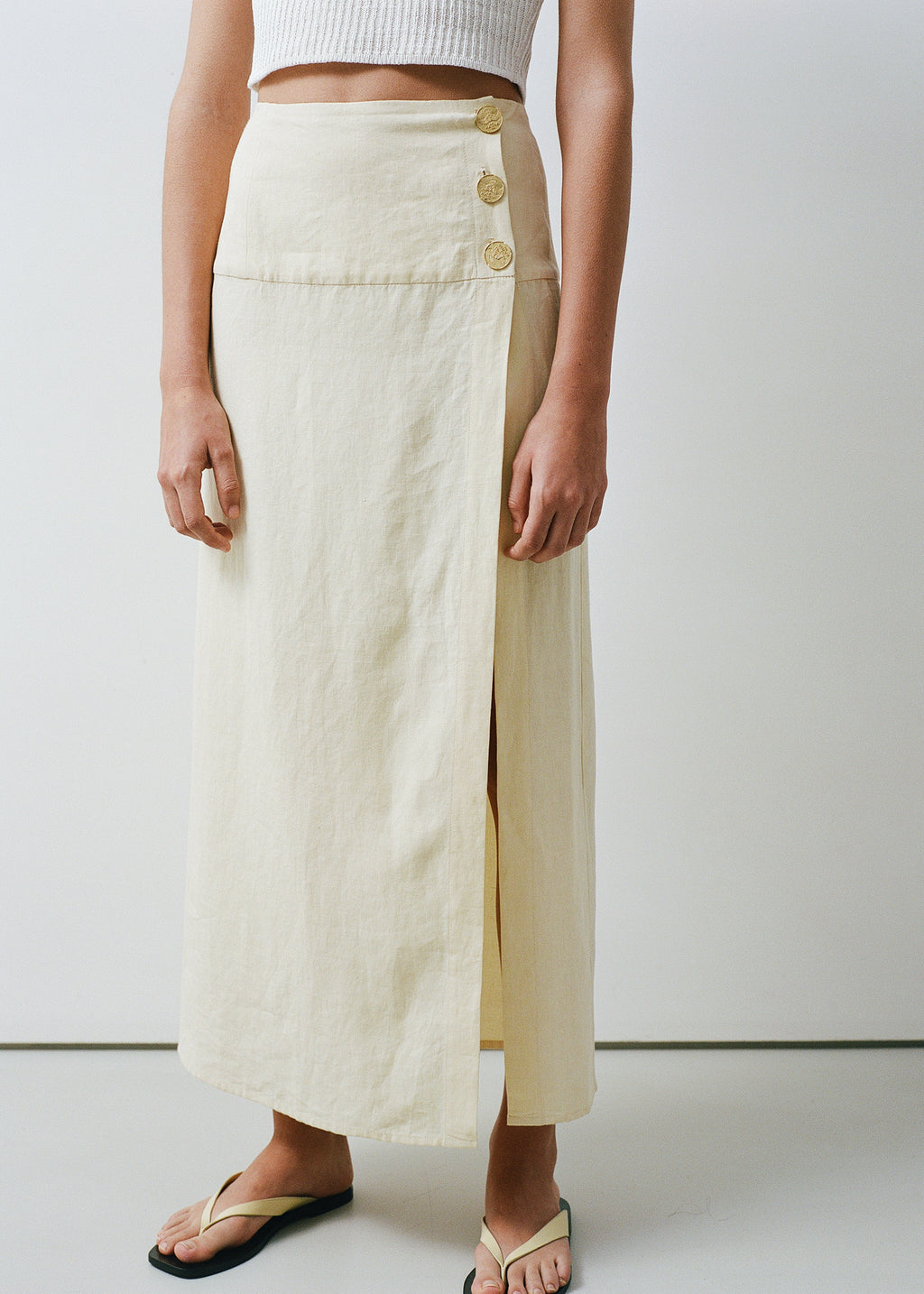 HAIFAL linen skirt