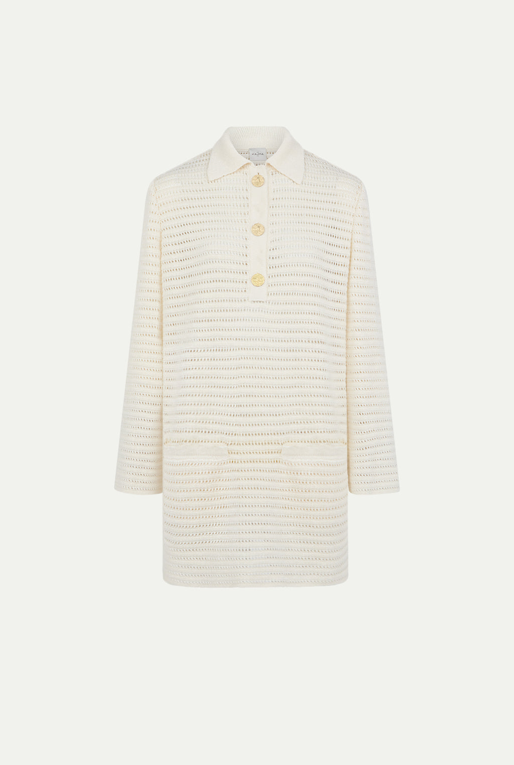 IQSAS linen crochet dress