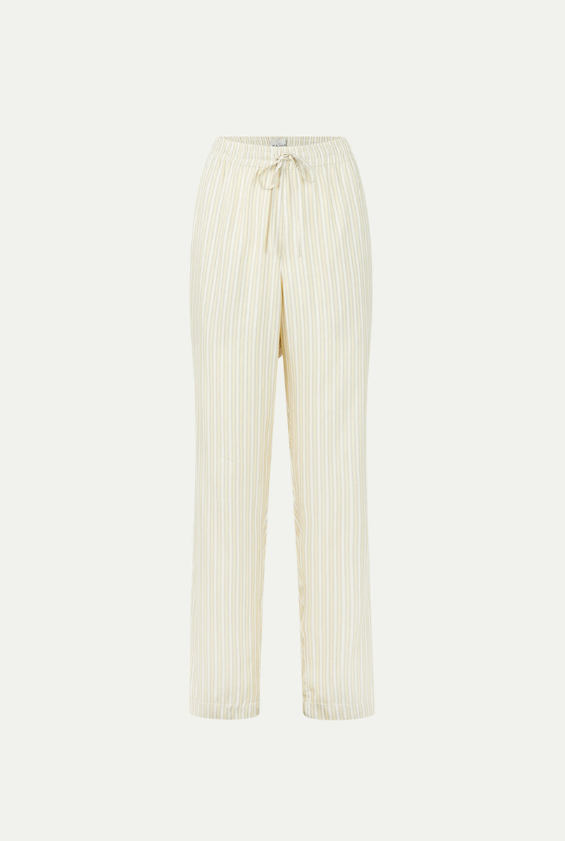 パンツ Striped Sarong Silk Trousers DARVI silk pants – Le Kasha
