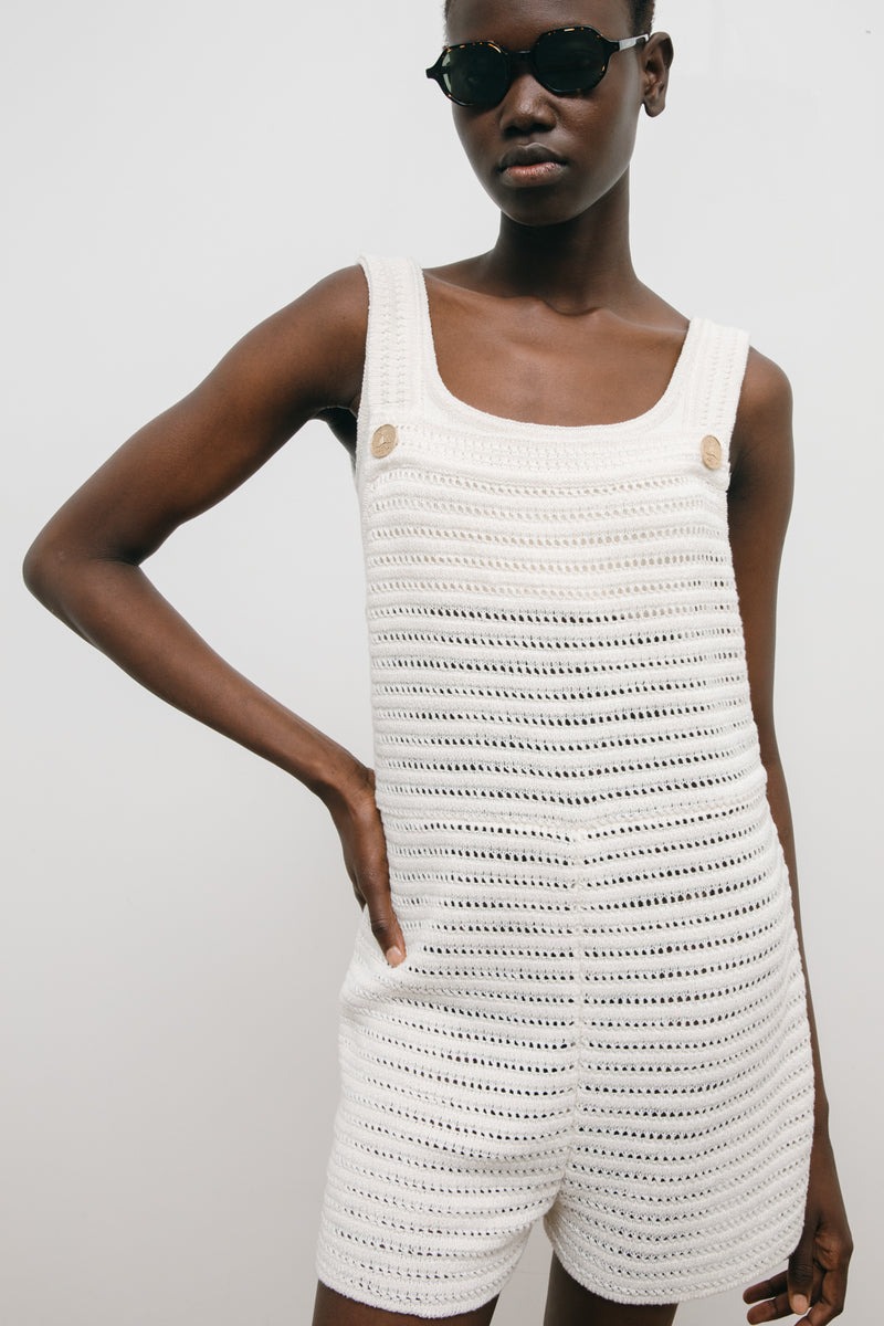 DAKHAL linen crochet jumpsuit – Le Kasha