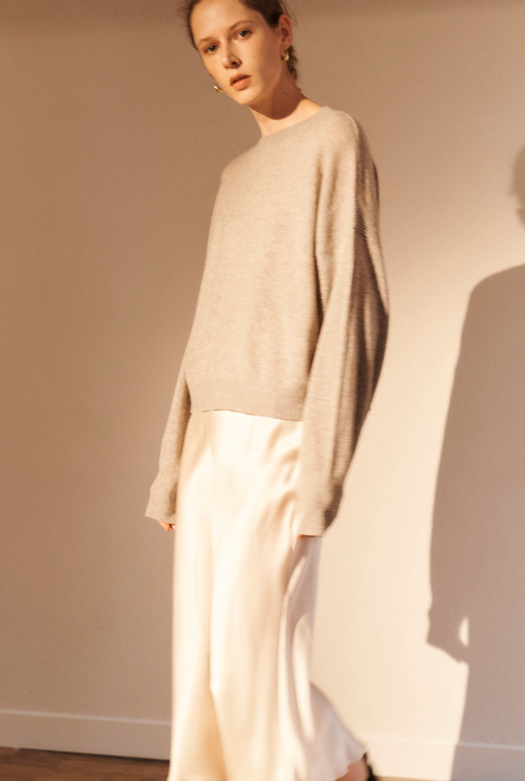 AKSOU silk skirt