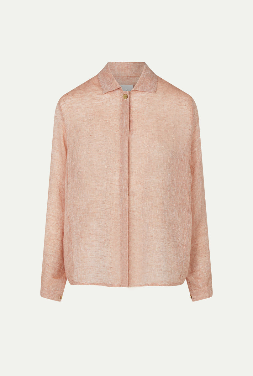 新品未使用　BOIL WASH SHEER LINEN SHIRT SANBU linen shirt – Le Kasha