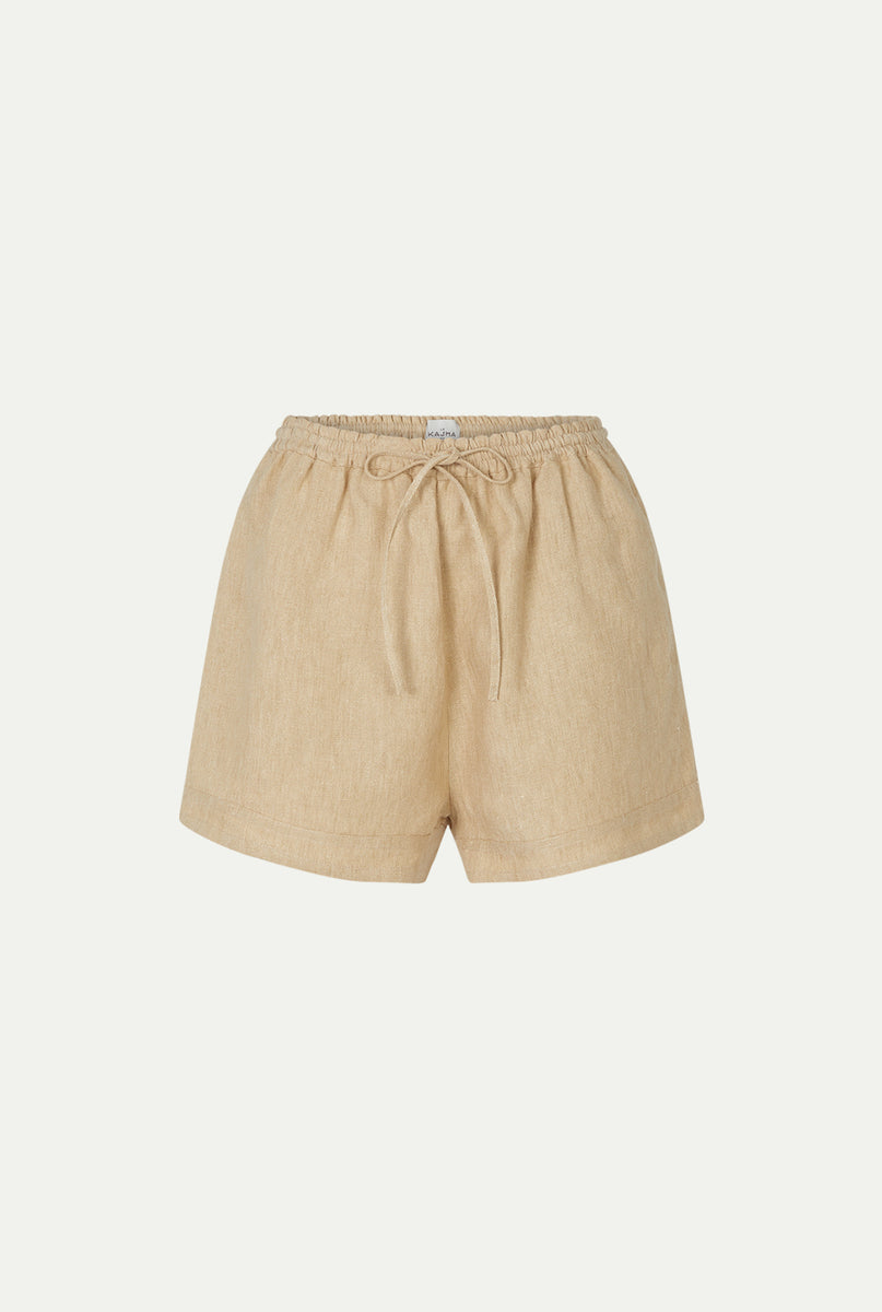 ショートパンツ LE KASHA SS24 Ivory linen Ashraf shorts (ASHRAF 740) ASHRAF linen short – Le Kasha