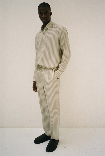 パンツ Striped Sarong Silk Trousers 19_89070a5e-c97a-4288-a9f6-