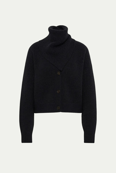 DERIOS cashmere cardigan with scarf – Le Kasha
