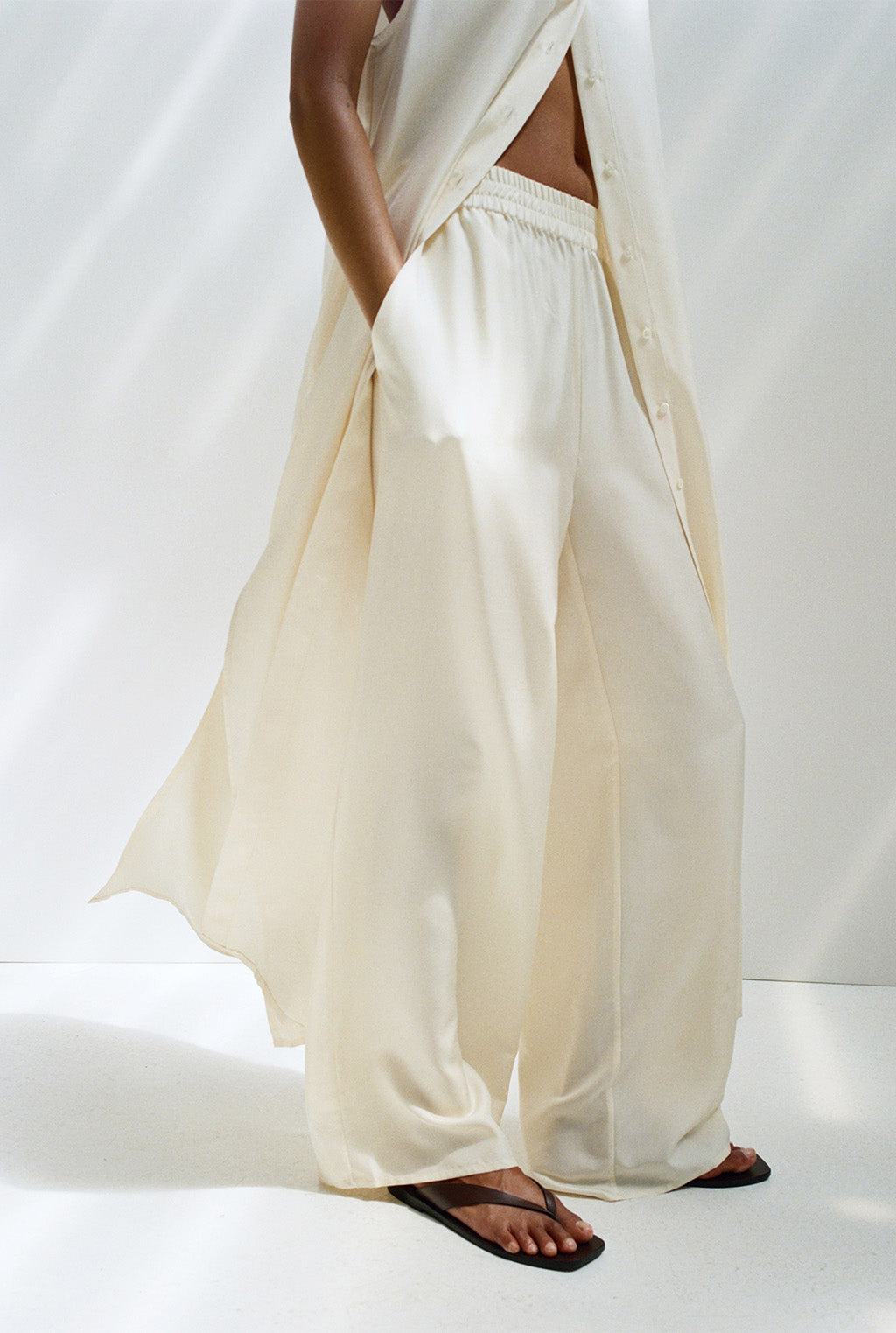PAMIR raw silk pant