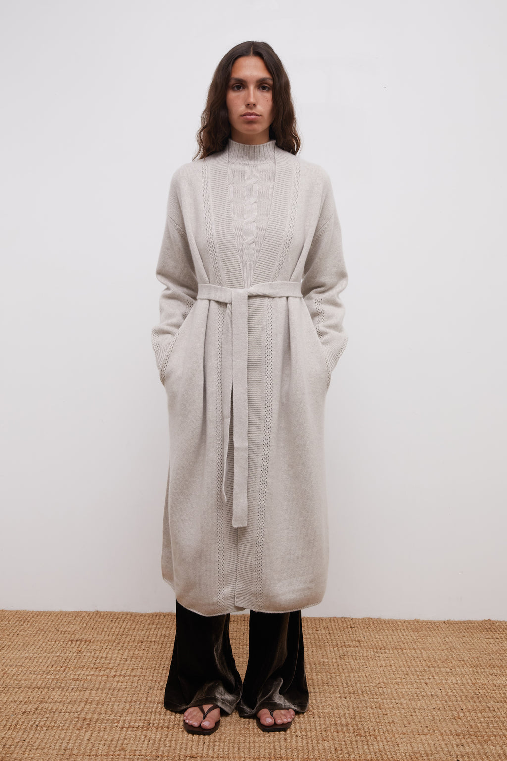 CASSIS cashmere long cardigan
