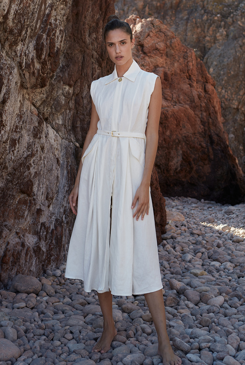 le kasha linen dress Le Kasha - SUBU linen dress - Women's - Yellow
